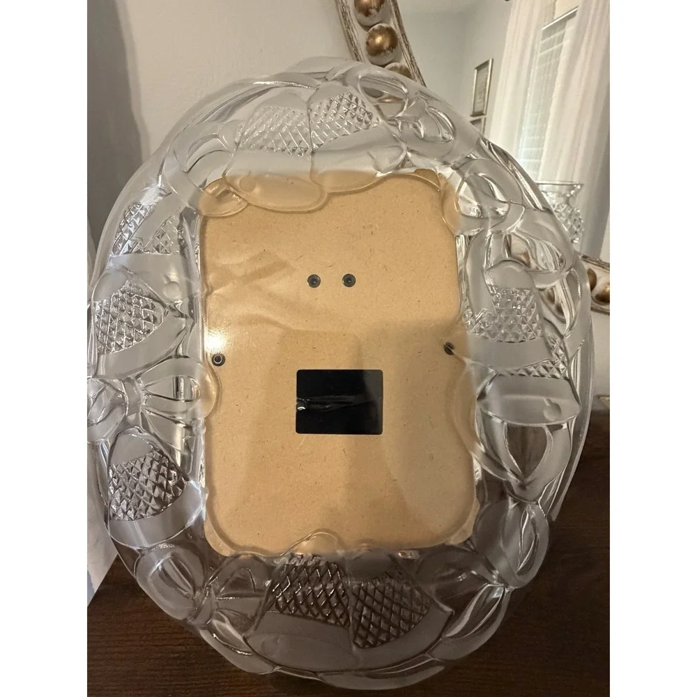 Crystal Clear Signatures Japan Frosted Crystal Bells 5x7 Picture Frame